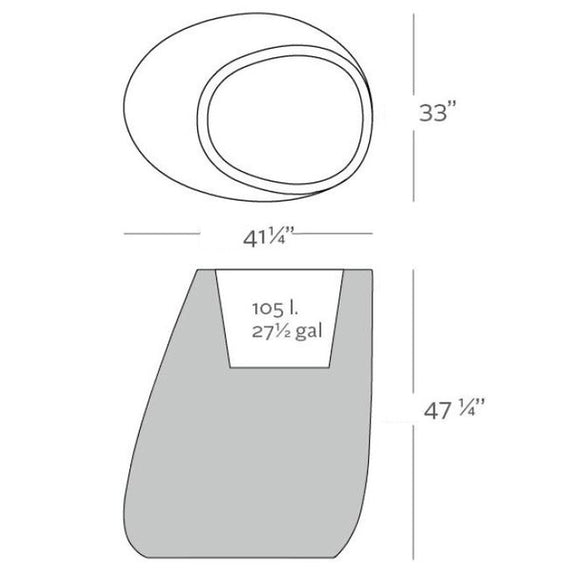 Stone Planter Outdoor Vondom   