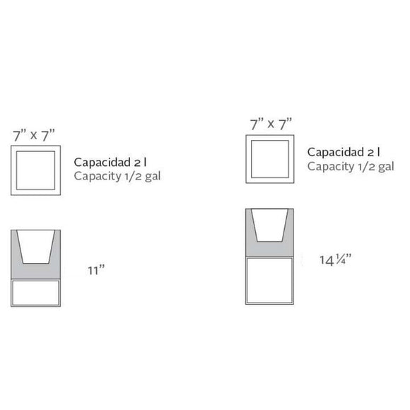 Vela Cube Nano Planter Outdoor Vondom   
