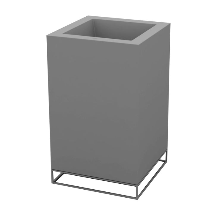 Vela High Cube Nano Planter Outdoor Vondom Basic Steel
