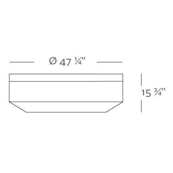 Vela Round Ottoman Outdoor Vondom   