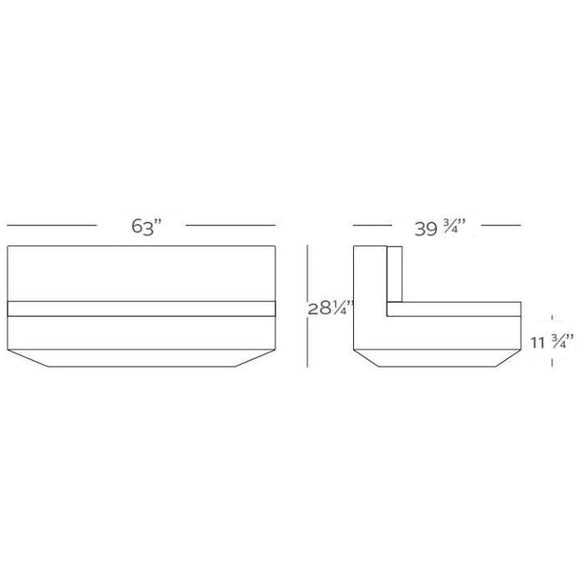 Vela Sectional Sofa Armless XL Outdoor Vondom   