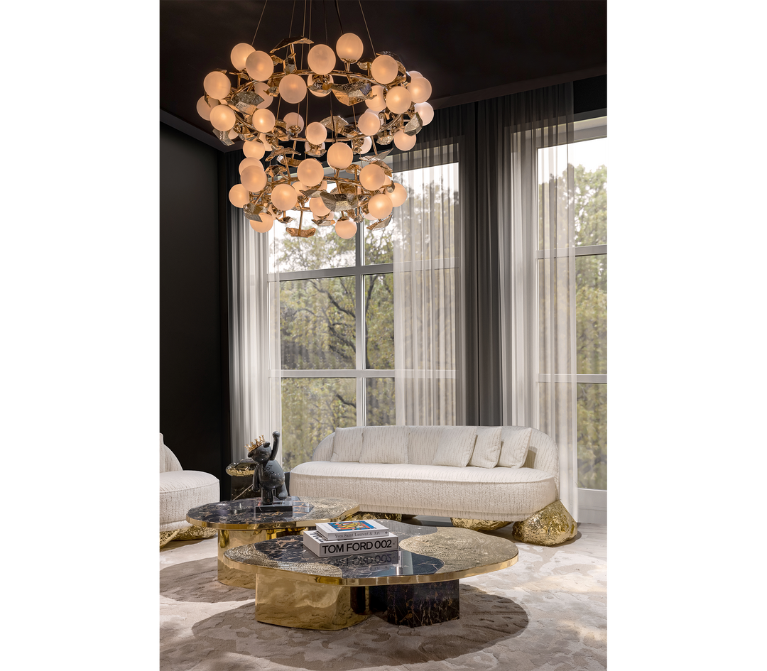 ophelia portoro marble and gold center table Coffee Tables Boca Do Lobo