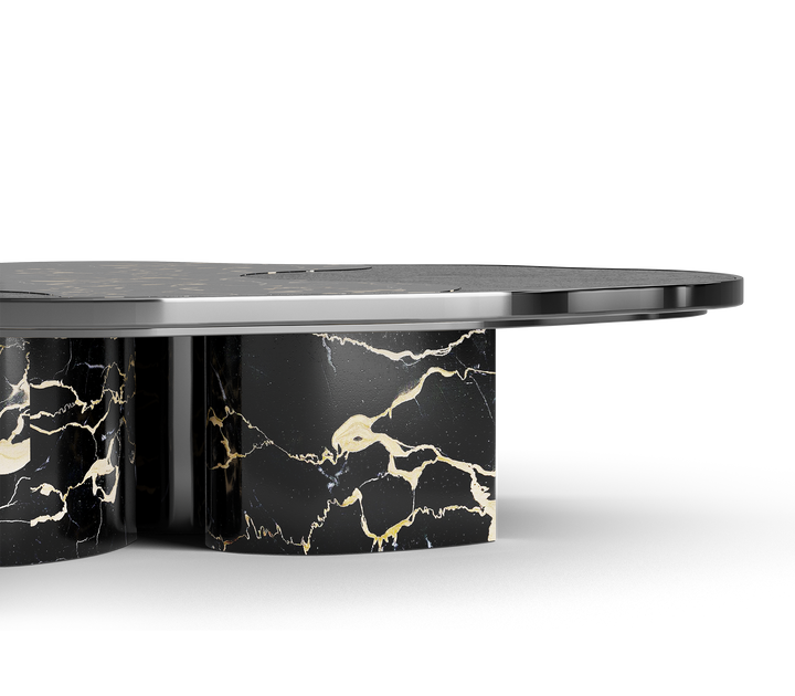 ophelia portoro marble and gold center table - Image 32
