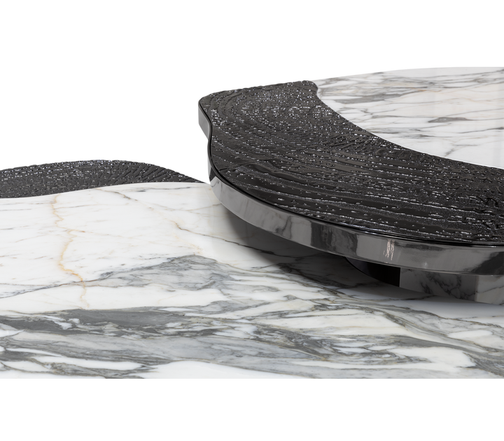 ophelia calacatta marble and gold center table - Image 49