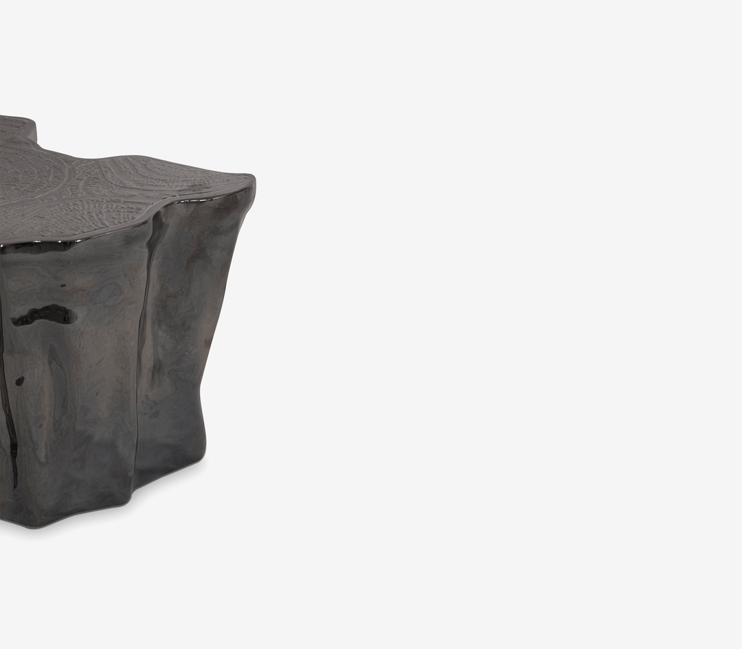 Eden Ceramic Silver Side Table  Boca Do Lobo   