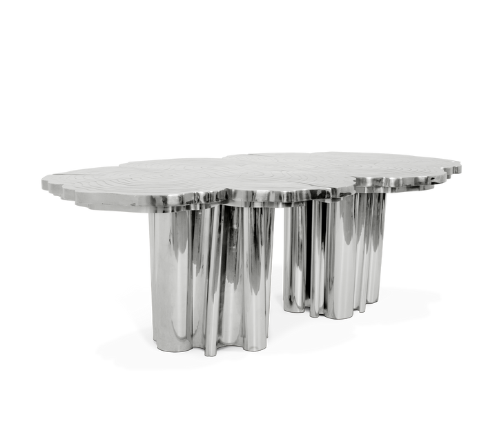 Fortuna Dining Table  Boca Do Lobo Stainless Steel  