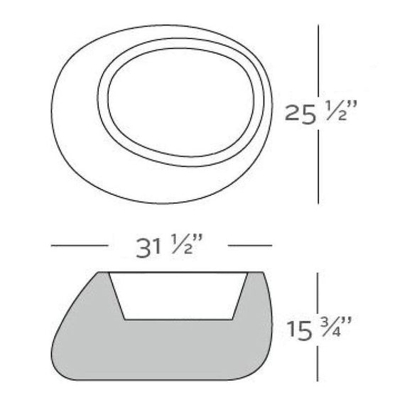 Illuminated Stone Planter Outdoor Vondom   