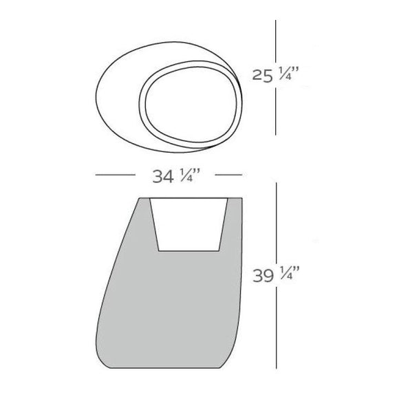 Illuminated Stone Planter Outdoor Vondom   