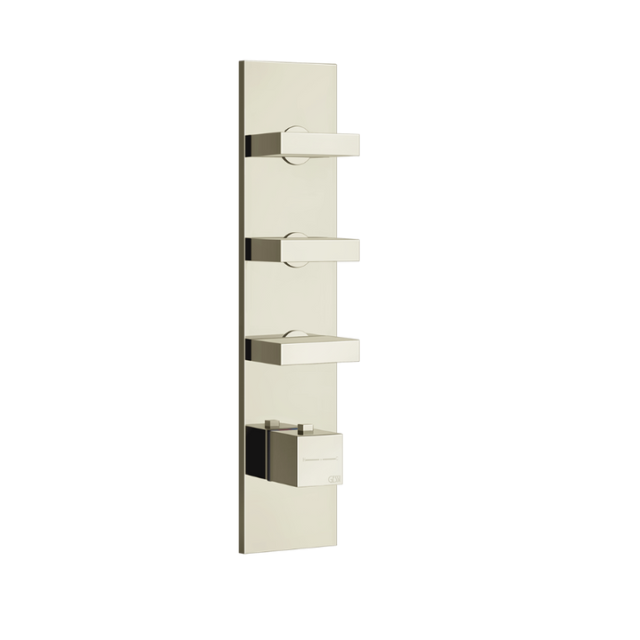 Rettangolo Wellness External Parts for Thermostatic Showers GESSI Nickel PVD