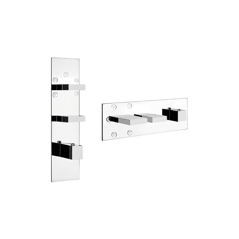 Rettangolo Wellness Thermostatic Shower Mixer Showers GESSI Chrome