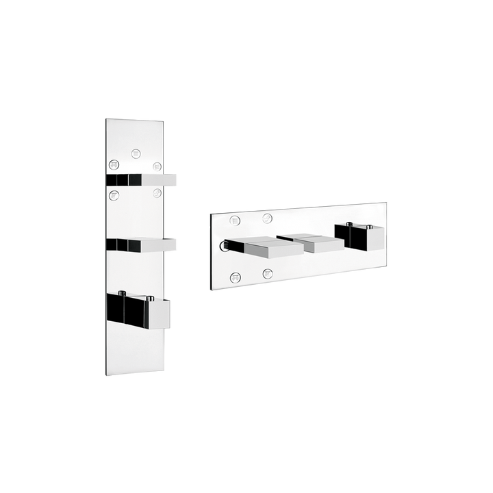 Rettangolo Wellness Thermostatic Shower Mixer Showers GESSI Chrome