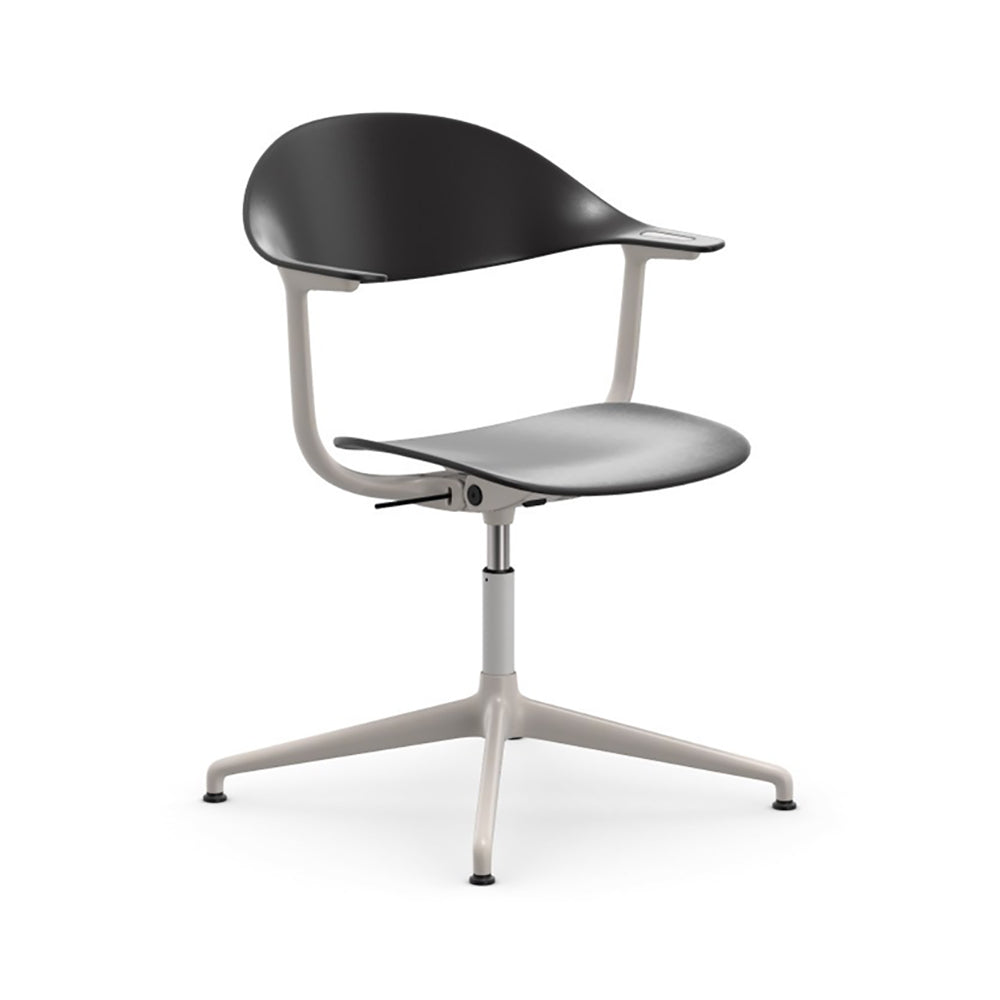 Mynt Plastic Task Chair Chairs Vitra Basic Dark Soft Light Powder Coated Aluminum 4-Star Base
