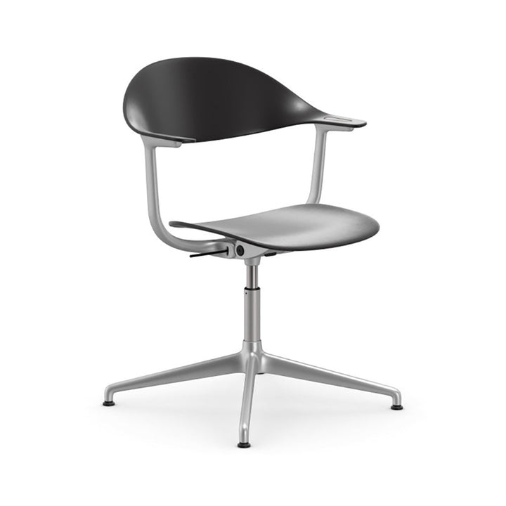 Mynt Plastic Task Chair Chairs Vitra Basic Dark Blasted Aluminum 4-Star Base