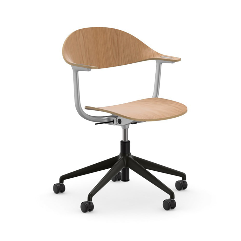 Mynt Plywood Task Chair Chairs Vitra Blasted Aluminum 5-Star Base
