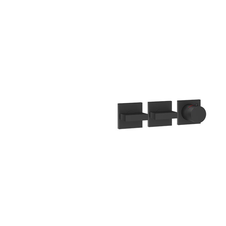Gessi Inverso Bath & Shower Thermostatic Mixer - 44334 Bathroom Accessories GESSI Matte Black