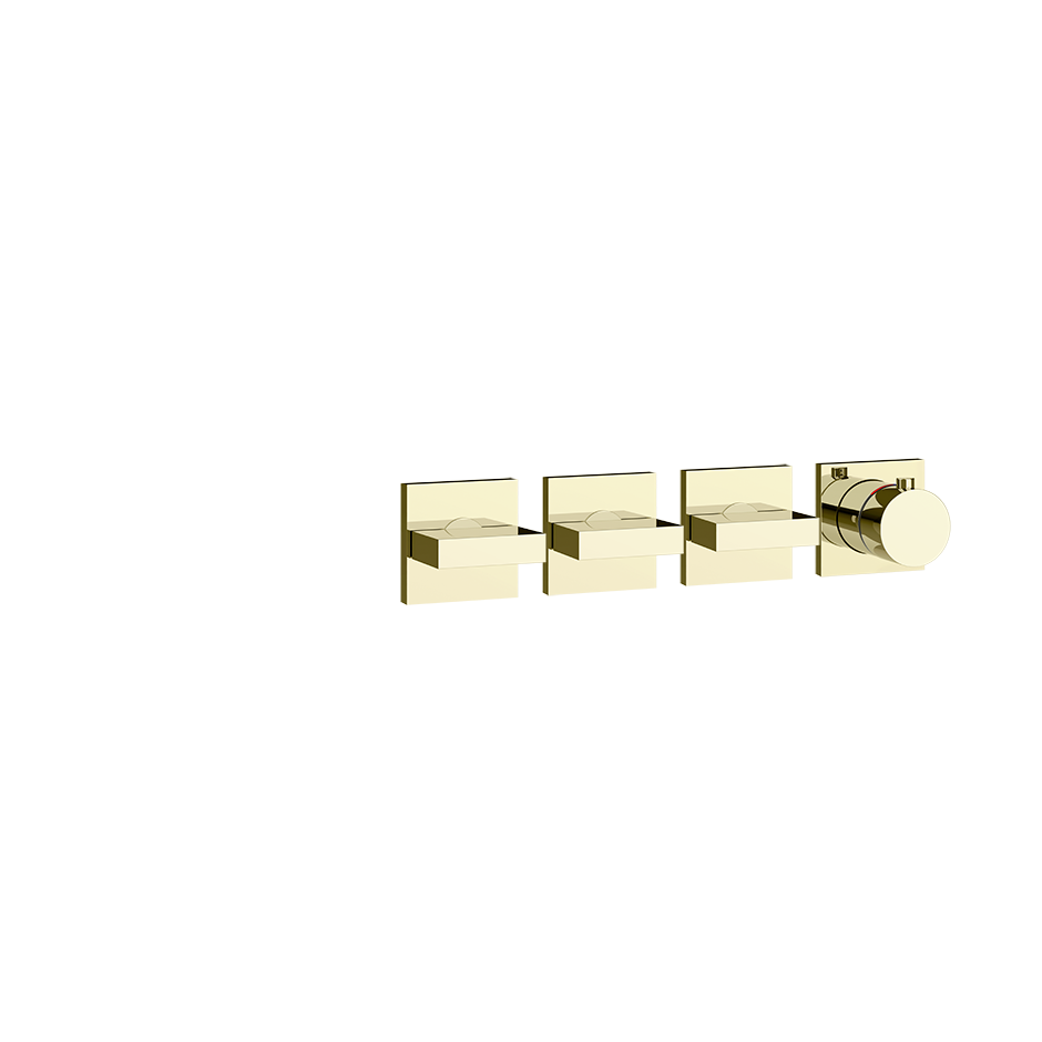 Gessi Inverso Bath & Shower Thermostatic Mixer - 44336 Bathroom Accessories GESSI Brass PVD