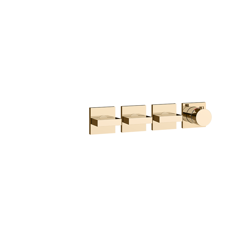 Gessi Inverso Bath & Shower Thermostatic Mixer - 44336 Bathroom Accessories GESSI Warm Bronze PVD