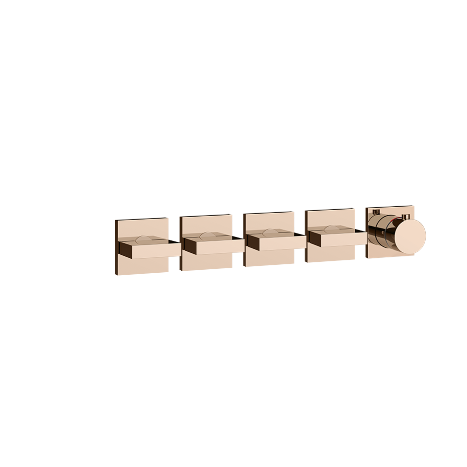 Gessi Inverso Bath & Shower Thermostatic Mixer - 44338 Bathroom Accessories GESSI Copper PVD
