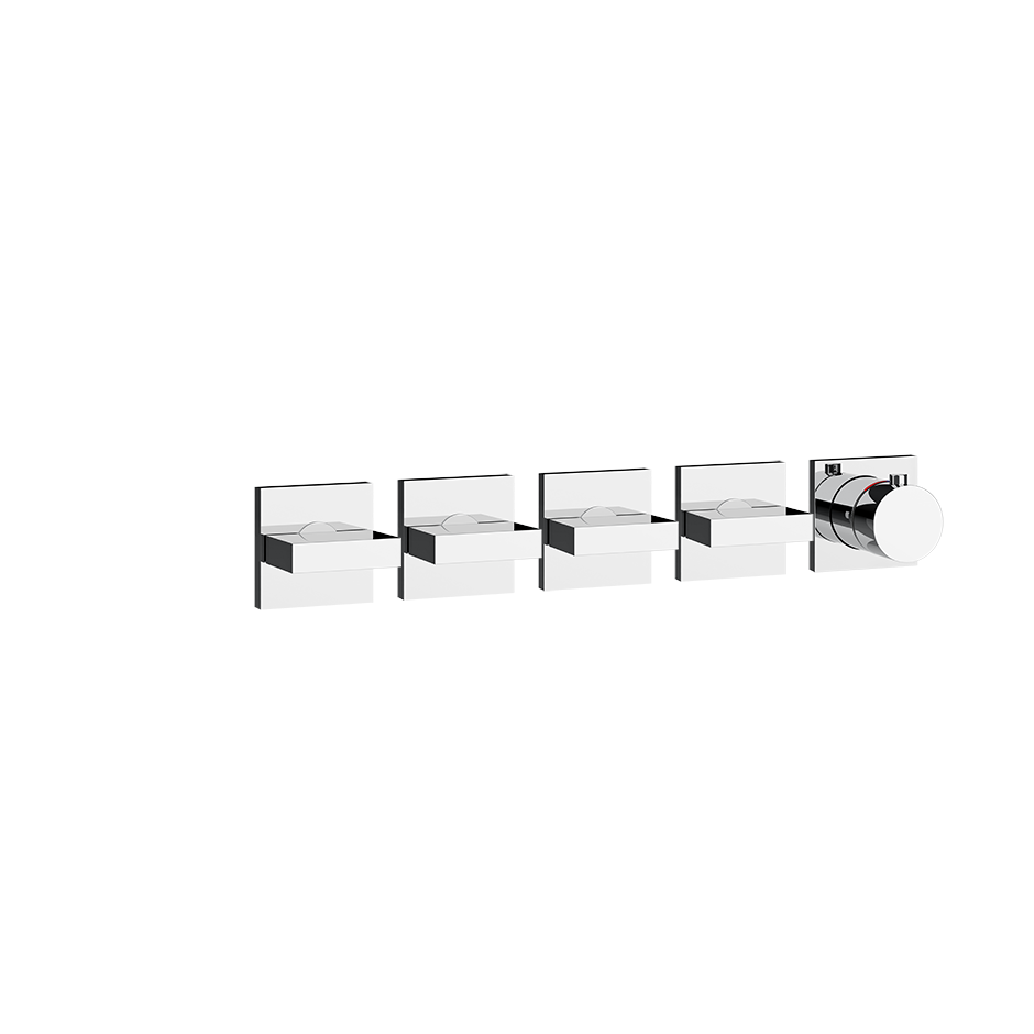Gessi Inverso Bath & Shower Thermostatic Mixer - 44338 Bathroom Accessories GESSI Chrome