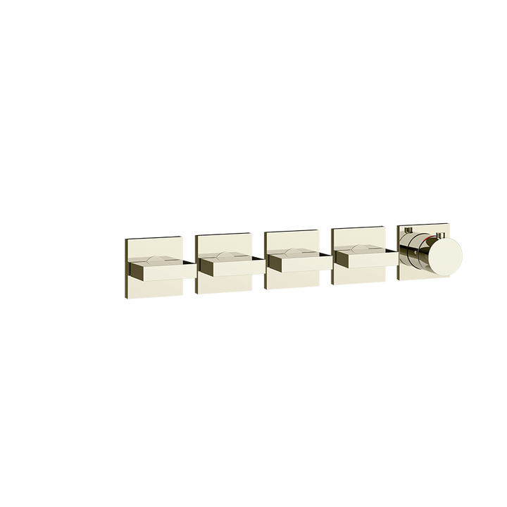 Gessi Inverso Bath & Shower Thermostatic Mixer - 44338 Bathroom Accessories GESSI Nickel PVD