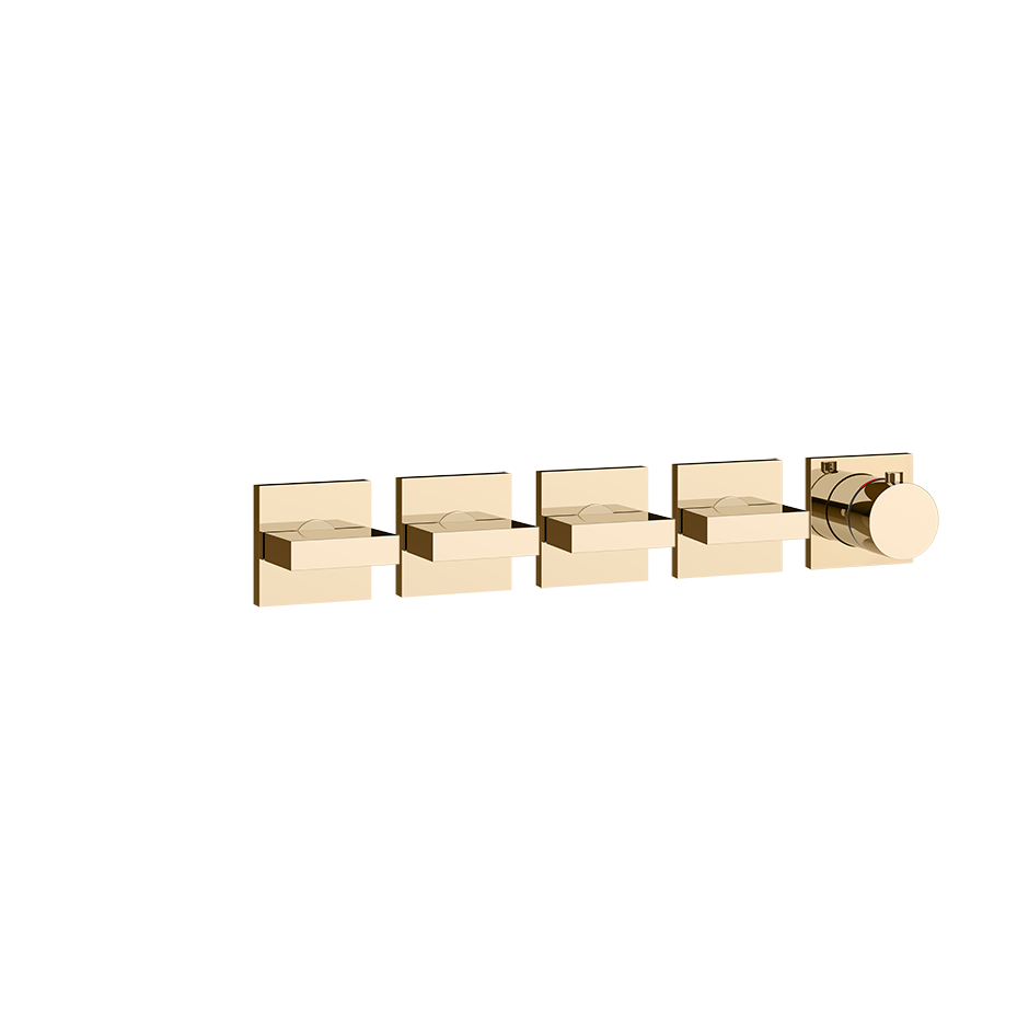 Gessi Inverso Bath & Shower Thermostatic Mixer - 44338 Bathroom Accessories GESSI Warm Bronze PVD