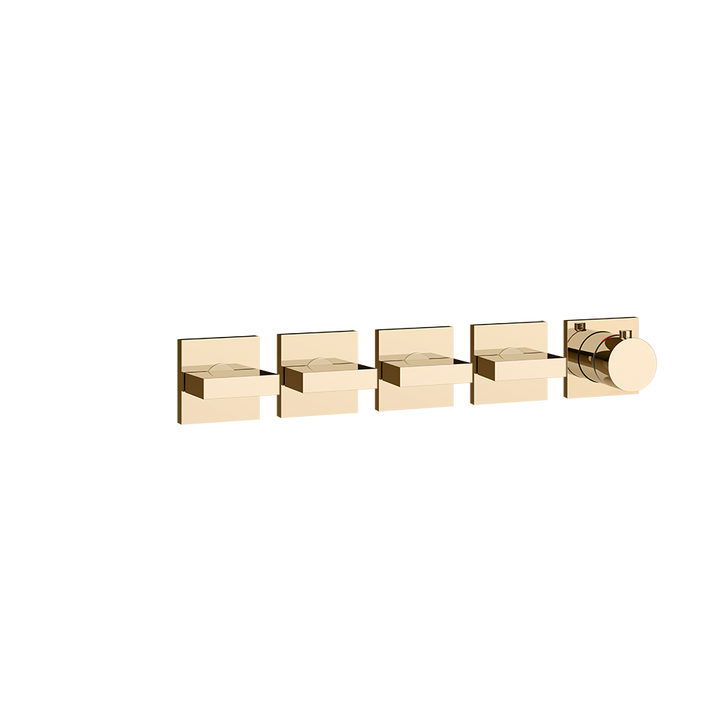 Gessi Inverso Bath & Shower Thermostatic Mixer - 44338 Bathroom Accessories GESSI Warm Bronze PVD