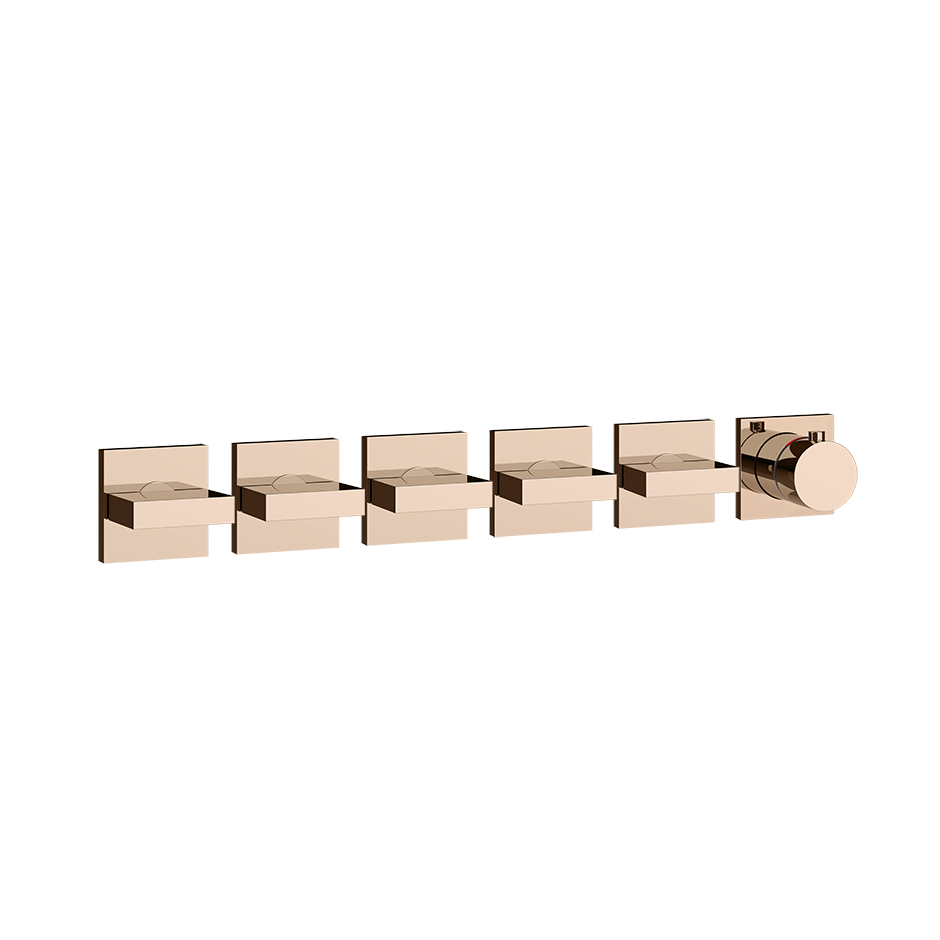 Gessi Inverso Bath & Shower Thermostatic Mixer - 44340 Bathroom Accessories GESSI Copper PVD