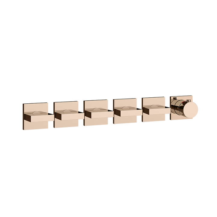 Gessi Inverso Bath & Shower Thermostatic Mixer - 44340 Bathroom Accessories GESSI Copper PVD