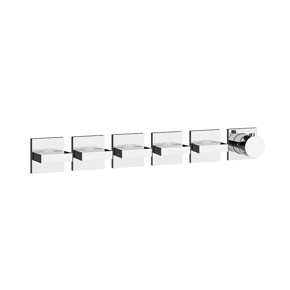 Gessi Inverso Bath & Shower Thermostatic Mixer - 44340 Bathroom Accessories GESSI Chrome