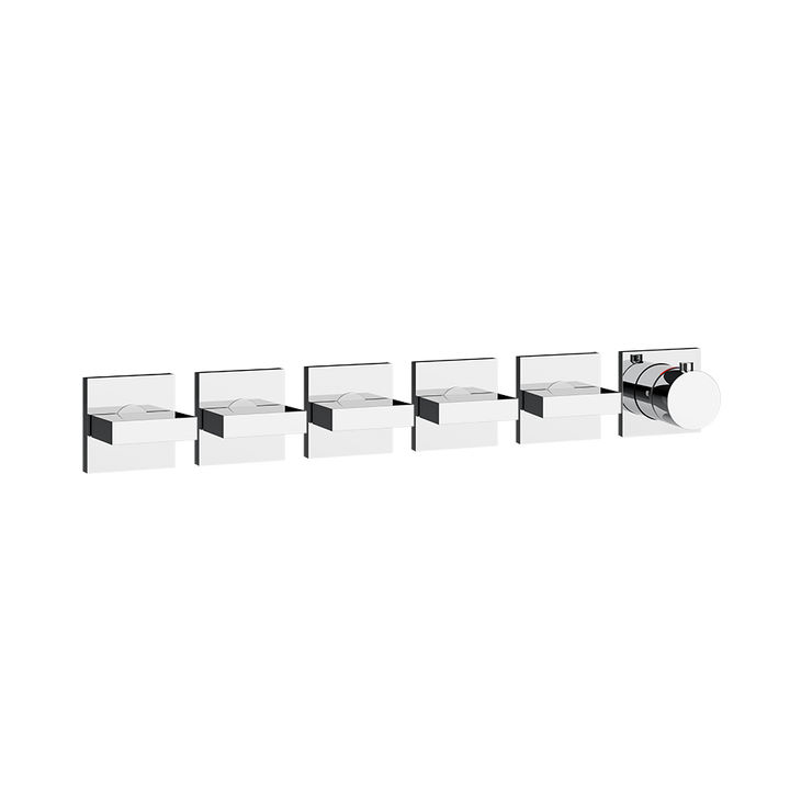 Gessi Inverso Bath & Shower Thermostatic Mixer - 44340 Bathroom Accessories GESSI Chrome