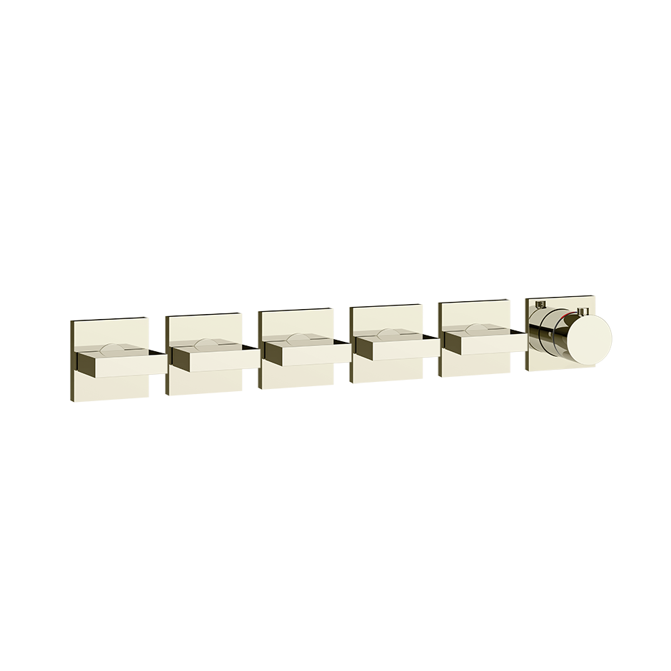 Gessi Inverso Bath & Shower Thermostatic Mixer - 44340 Bathroom Accessories GESSI Nickel PVD
