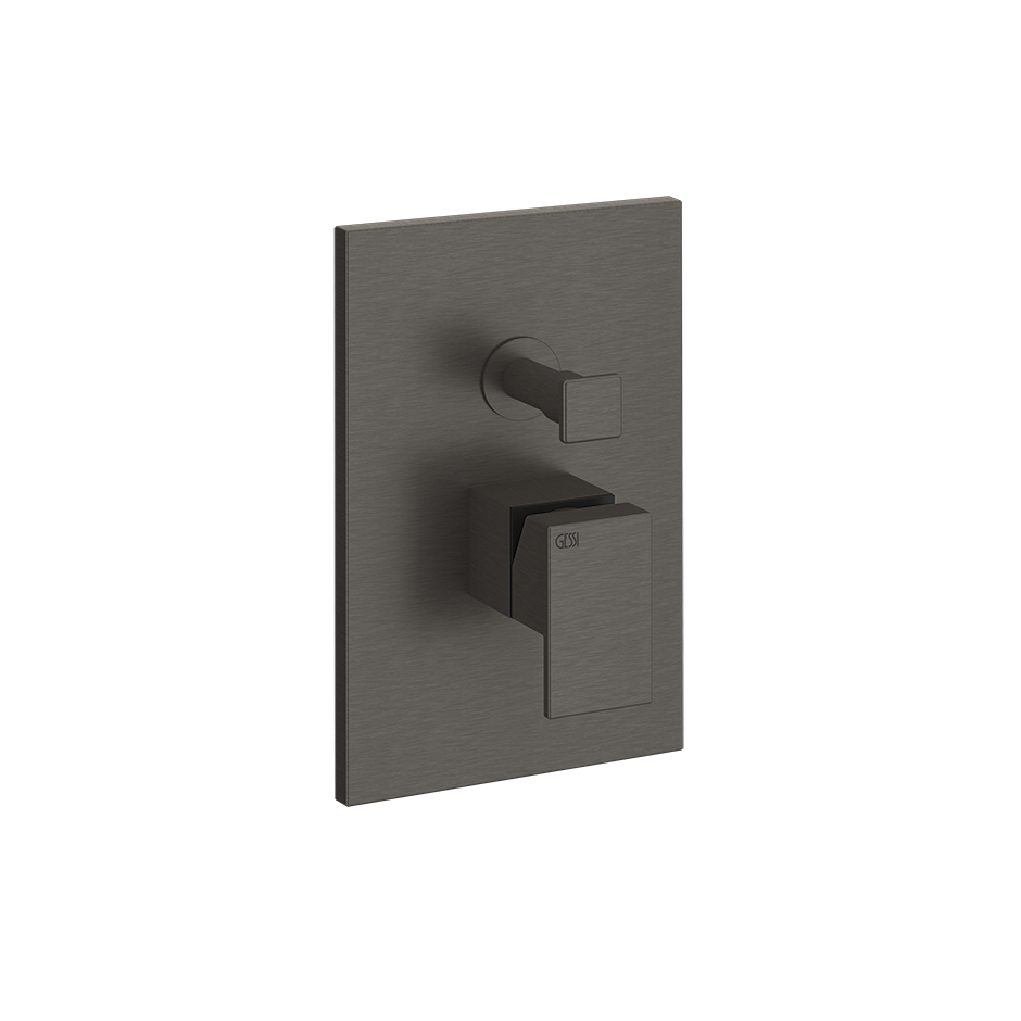 Rettangolo Shower Mixer - 44604 Bathroom Accessories GESSI Black Metal Brushed PVD
