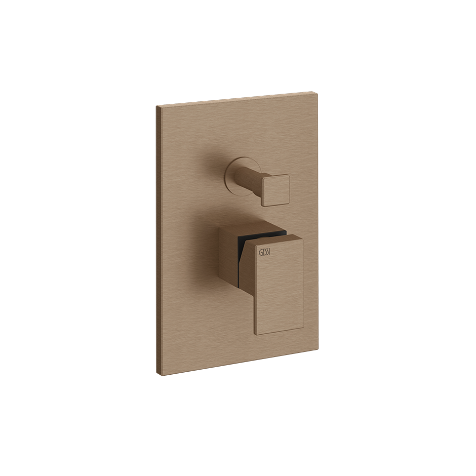 Rettangolo Shower Mixer - 44604 Bathroom Accessories GESSI Copper Brushed PVD