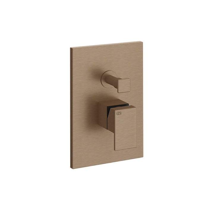 Rettangolo Shower Mixer - 44604 Bathroom Accessories GESSI Copper Brushed PVD