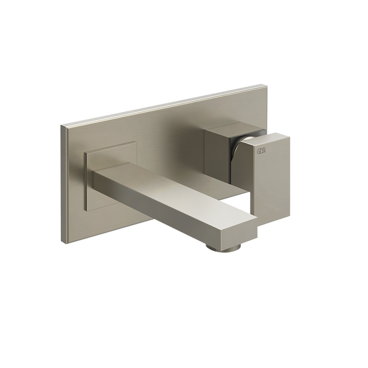 Rettangolo External parts for built-in mixer spout with lenght on request, without was - 44834 Built In Parts GESSI Finox Brushed Nickel