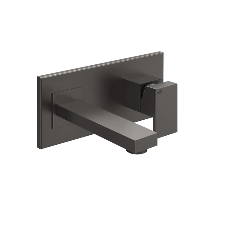 Rettangolo External parts for built-in mixer spout with lenght on request, without was - 44834 Built In Parts GESSI Black Metal Brushed PVD