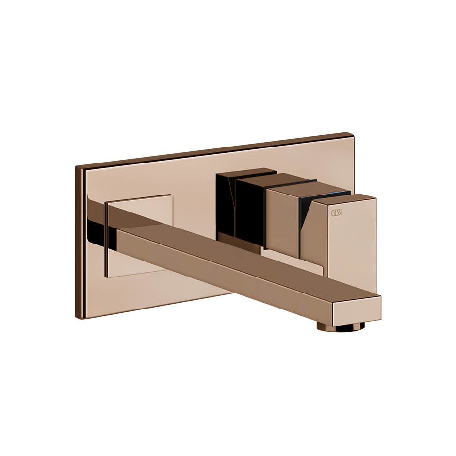 Rettangolo External parts for built-in mixer with long spout, without waste - 44838 Built In Parts GESSI