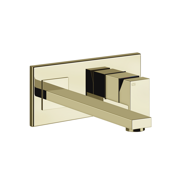 Rettangolo External parts for built-in mixer with long spout, without waste - 44838 Built In Parts GESSI Brass PVD