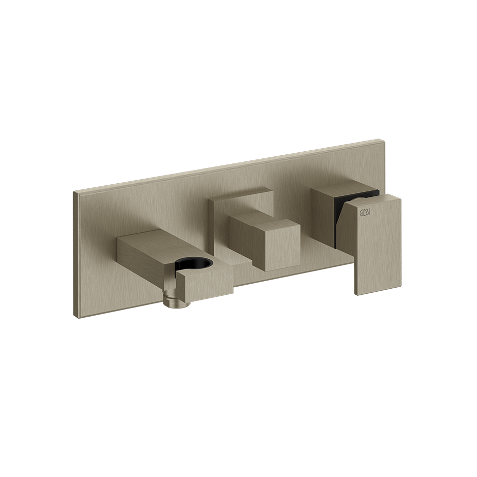 Rettangolo Shower Mixer - 44911 Bathroom Accessories GESSI Finox Brushed Nickel