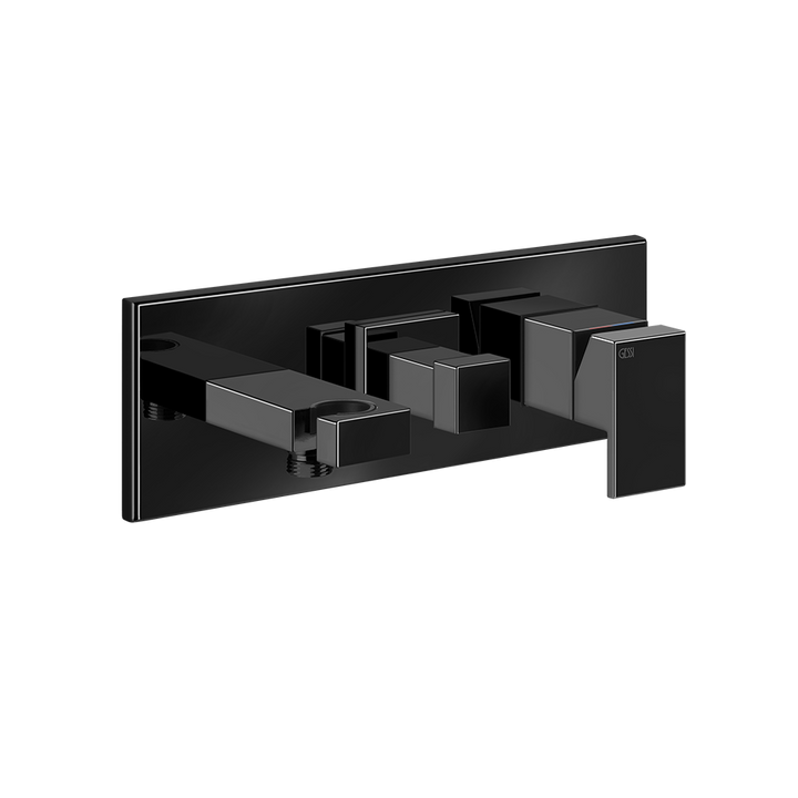 Rettangolo Shower Mixer - 44911 Bathroom Accessories GESSI Black Metal PVD