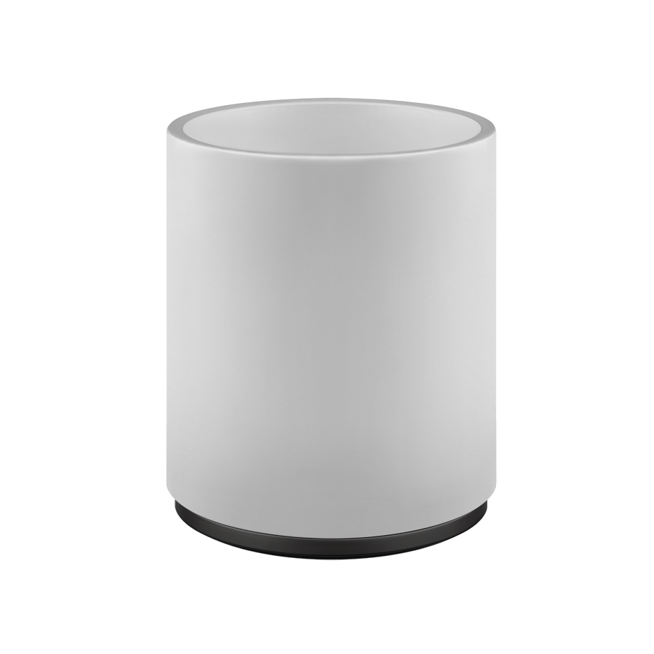 Anello Waste Paper Basket - 45590 Bathroom Accessories GESSI Matte Black