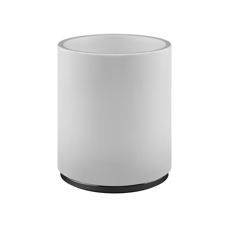 Anello Waste Paper Basket - 45590 Bathroom Accessories GESSI Black Metal PVD