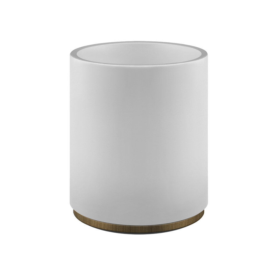 Anello Waste Paper Basket - 45590 Bathroom Accessories GESSI Antique Brass