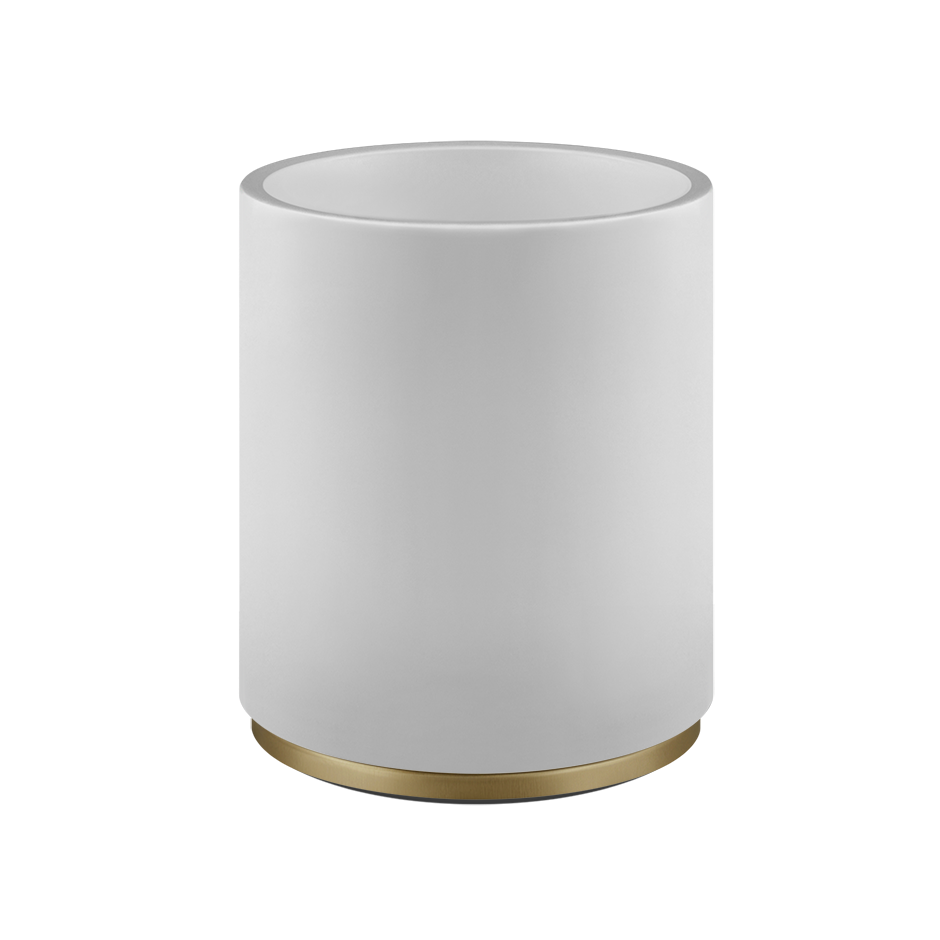 Anello Waste Paper Basket - 45590 Bathroom Accessories GESSI Warm Bronze Brushed PVD