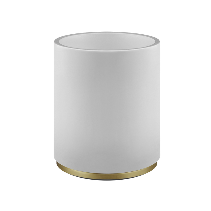 Anello Waste Paper Basket - 45590 Bathroom Accessories GESSI Brass Brushed PVD