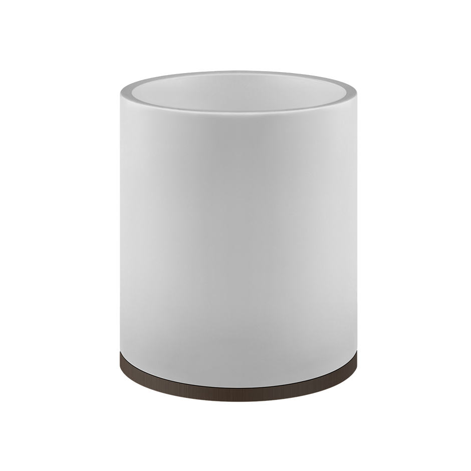 Anello Waste Paper Basket - 45590 Bathroom Accessories GESSI Dark Bronze