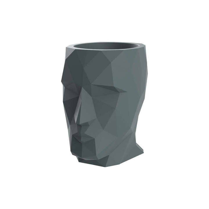 Adan Planter Outdoor Vondom Modo Green Medium: 19.25 in width