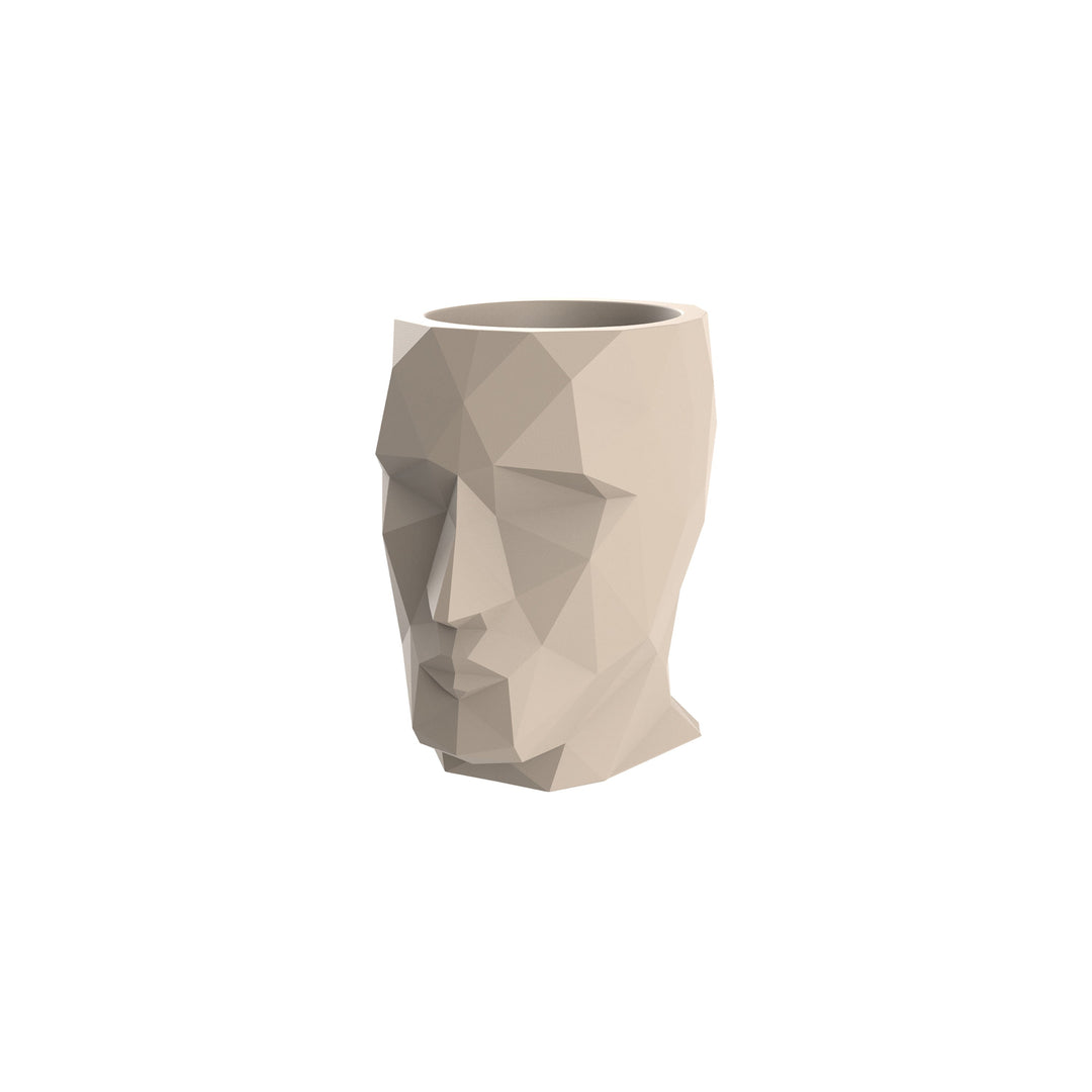 Adan Planter Outdoor Vondom Crema Small: 11.75 in width