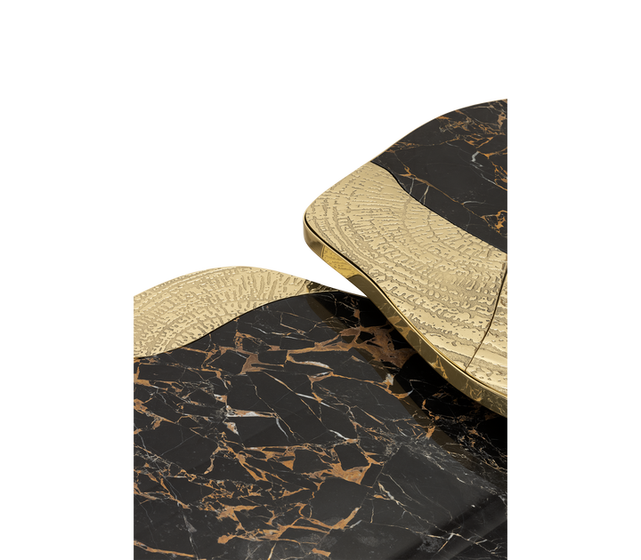 ophelia calacatta marble and gold center table - Image 28