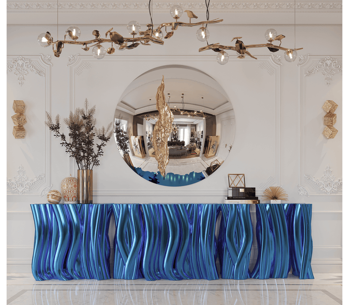 monochrome blue sideboard Consoles Boca Do Lobo